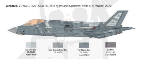 1:48 Lockheed Martin F-35A Lightning II - polskie kalkomanie Husarz