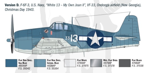 1:72 F6F-3/5 Hellcat - model amerykańskiego samolotu myśliwskiego