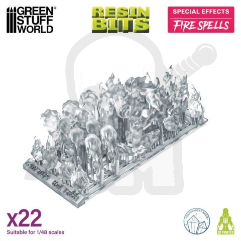 3D printed set Magic Effects Fire Spells 1:48-1:35