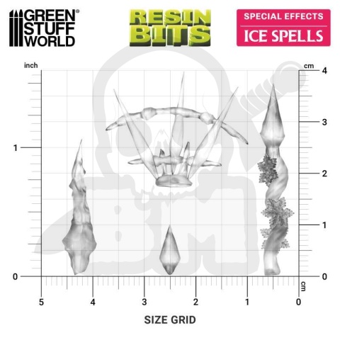 3D printed set Magic Effects Ice Spells 1:48-1:35