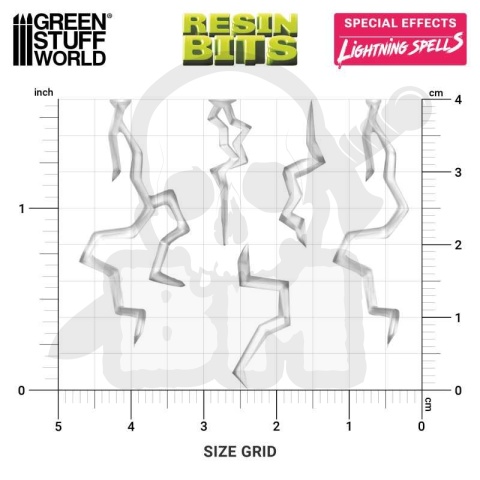 3D printed set Magic Effects Lightning Spells 1:48-1:35