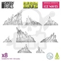3D printed set Magic Effects Ice Waves 1:48-1:35