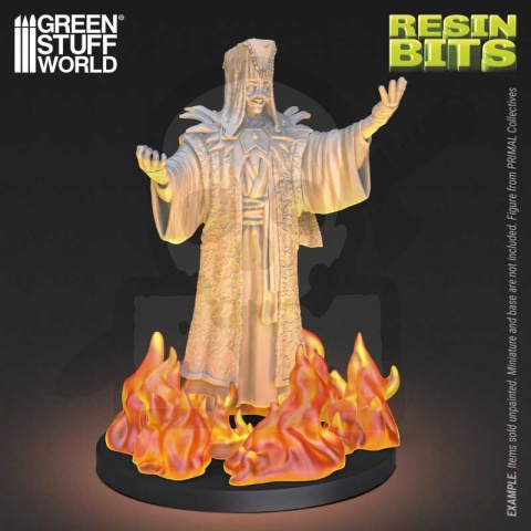 3D printed set Magic Effects Large Fire Flames 1:48-1:35