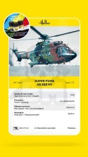 Heller 56367 Starter Set - Super Puma AS332 M1 1:72 farby klej pędzelek