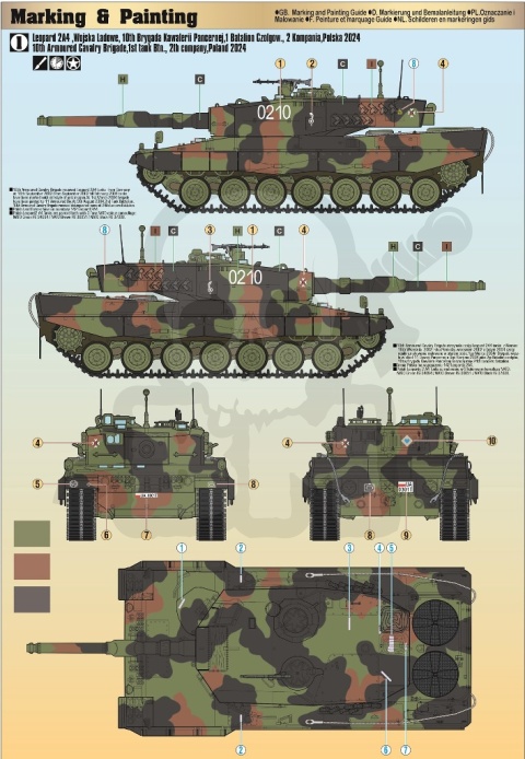G-60 Starter Set Polski Leopard 2A4 10 Brygada Kawalerii Pancernej 1:35