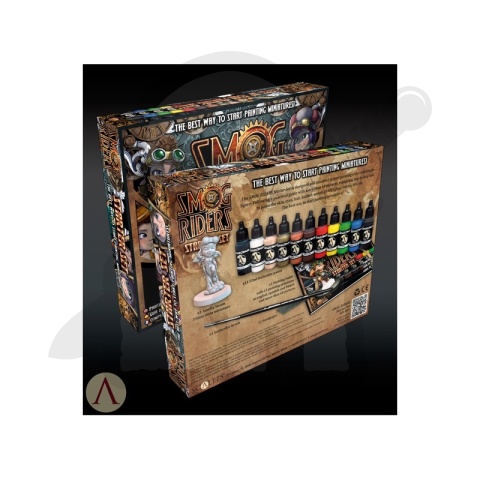 Scale 75: Smog Riders Starter Kit - zestaw 11 farb akrylowych + figurka