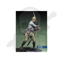 Scale 75: Figurka w skali 1:24 - Banzai Burma 1942 japoński oficer - metal