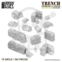 Silicone Molds - Trench Sandbags - formy silikonowe worki z piaskiem