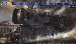 Trumpeter 00210 Parowóz Kriegslokomotive BR 52 z tendrem, DR 1:35
