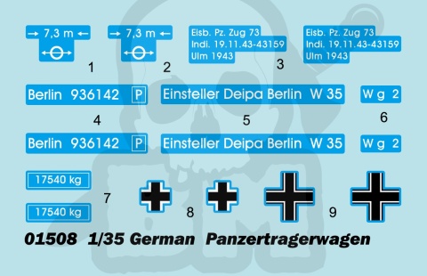 Trumpeter 01508 Panzertragerwagen z niemieckiego pociągu pancernego BP-42