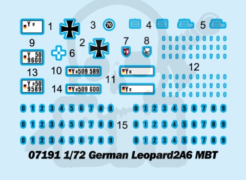 Trumpeter 07191 German Leopard 2A6 MBT 1:72