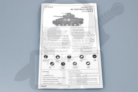 Trumpeter 07223 M4A MID Tank Sherman 1:72