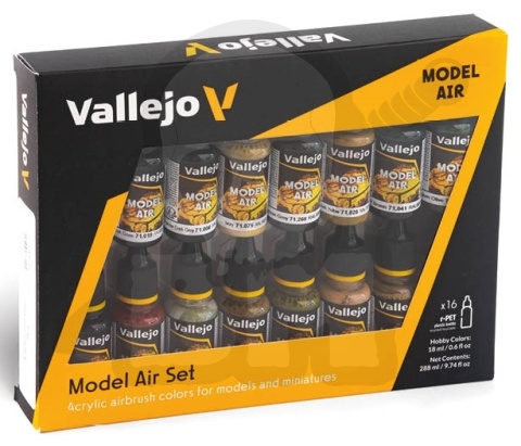Vallejo 71208 Zestaw 16 farb Model Air German WWII Europe & Africa