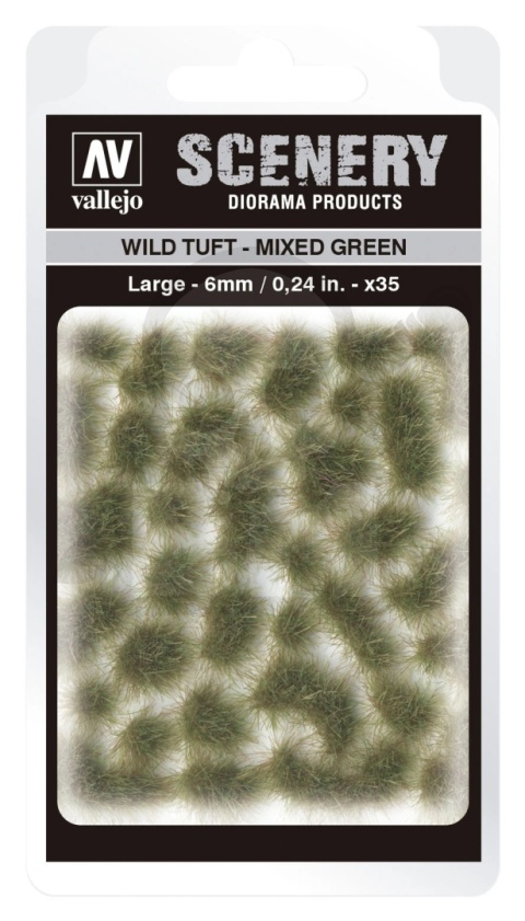 Vallejo SC416 Wild Tuft - Mixed Green 6mm