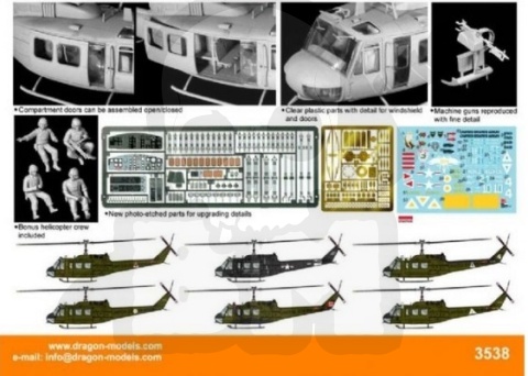 1:35 UH-1D Huey - model śmigłowca