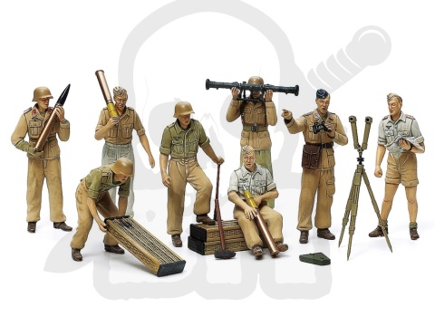 1:35 Tamiya 35343 German Africa Corps Luftwaffe Artillery Crew Set