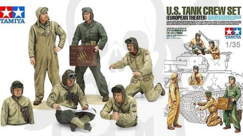 1:35 Tamiya 35347 US Tank Crew Set - European Theater - 6 żołnierzy
