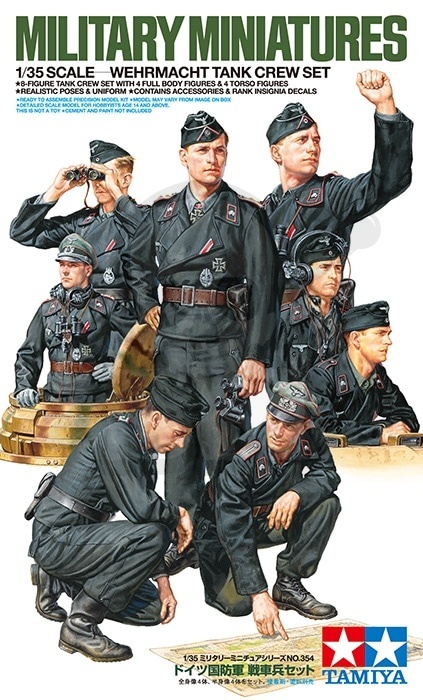 1:35 Tamiya 35354 Wehrmacht Tank Crew Set- 6 żołnierzy