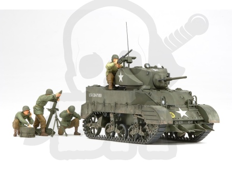 1:35 Tamiya 35313 US Light Tank M5A1 - Pursuit Operation w/4 Figures