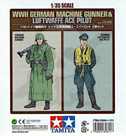 1:35 Tamiya 89641 Machine gunner and Ace pilot - 2 żołnierzy