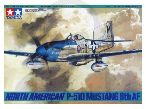 1:48 Tamiya 61040 North American P-51D Mustang 8th AF - model samolotu