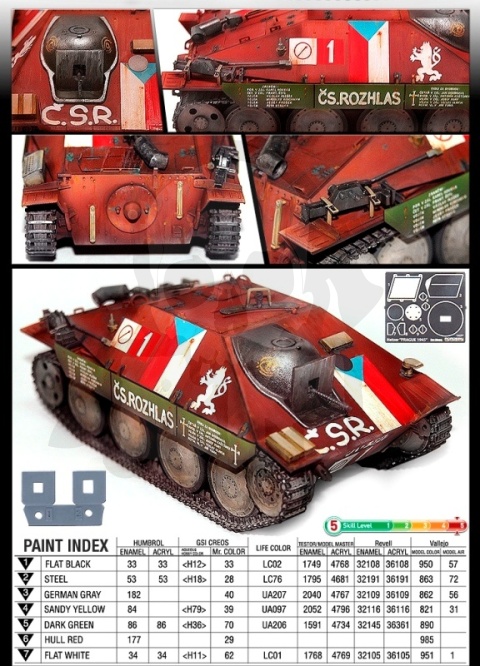 Academy 13277 Jagdpanzer 38(t) Hetzer "Prague 1945" 1:35 - model