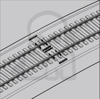 Hobby Boss 82910 Niemieckie tory kolejowe łuki 1:72