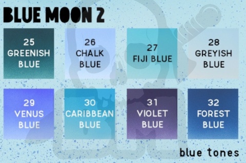 Scale 75: Drop Paint - Blue Moon 2 - 8 farbek akrylowych 17 ml do aerografu