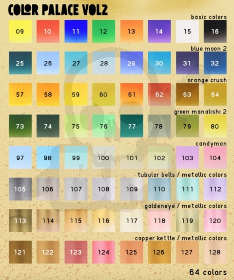 Scale 75: Drop Paint - Color Palace - 64 farbki akrylowe 17 ml do aerografu