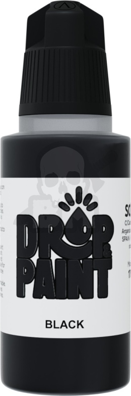 Scale 75: Drop Paint - Farbka do aerografu 17 ml - Black