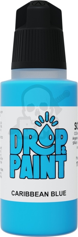 Scale 75: Drop Paint - Farbka do aerografu 17 ml - Caribbean Blue