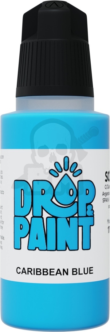 Scale 75: Drop Paint - Farbka do aerografu 17 ml - Caribbean Blue
