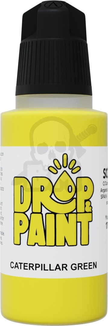 Scale 75: Drop Paint - Farbka do aerografu 17 ml - Caterpillar Green