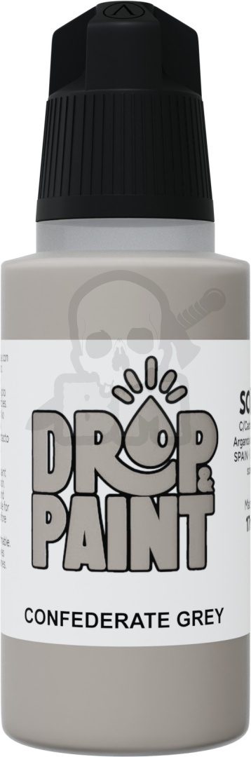 Scale 75: Drop Paint - Farbka do aerografu 17 ml - Confederate Grey