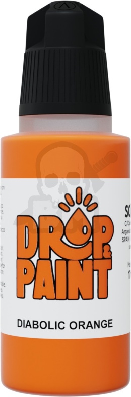 Scale 75: Drop Paint - Farbka do aerografu 17 ml - Diabolic Orange