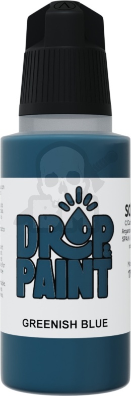 Scale 75: Drop Paint - Farbka do aerografu 17 ml - Greenish Blue