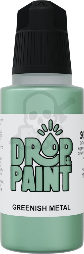 Scale 75: Drop Paint - Farbka do aerografu 17 ml - Greenish Metal