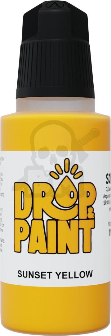 Scale 75: Drop Paint - Farbka do aerografu 17 ml - Sunset Yellow