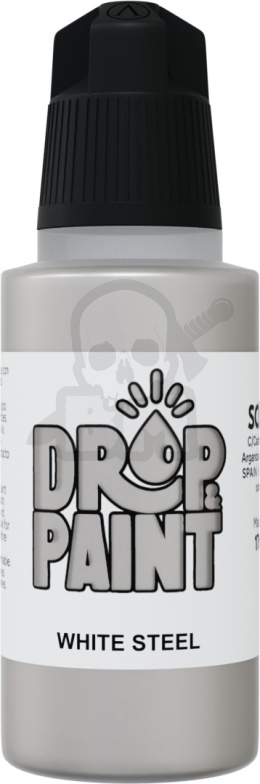 Scale 75: Drop Paint - Farbka do aerografu 17 ml - White Steel