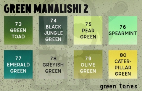 Scale 75: Drop Paint - Green Manalishi 2 - 8 farbek 17 ml do aerografu
