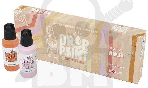 Scale 75: Drop Paint - Naked - 8 farbek akrylowych 17 ml do aerografu