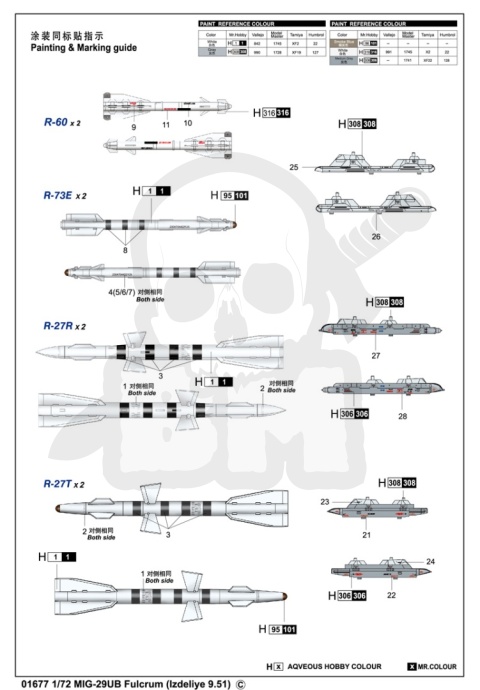 Trumpeter 01677 Mig-29UB Fulcrum (Izdeliye 9.51) polskie malowanie 1:72