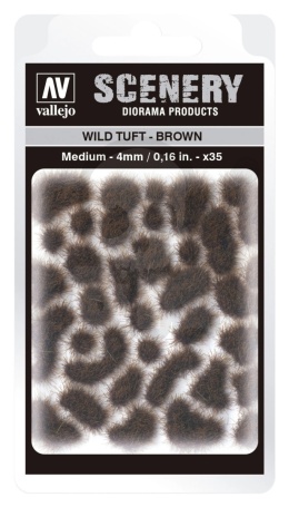 Vallejo SC411 Wild Tuft - Brown 4mm