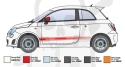 1:24 Model samochodu 500 Abarth 2008