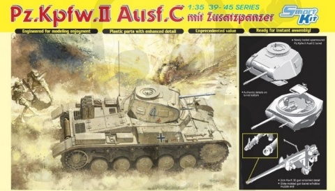 1:35 Dragon 6432 Pz.Kpfw.II Ausf.C mit Zusatzpanzer