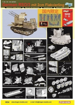 1:35 German RSO/3 with 2cm Flakvierling - model pojazdu