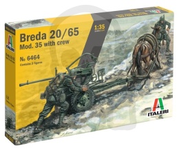 1:35 Breda 20/65 Mod. 35 with crew - model działa plot./ppanc.