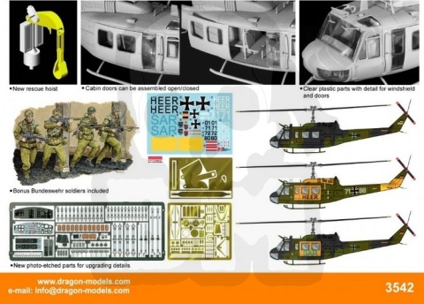 1:35 Bell UH-1D German Heer - model śmigłowca
