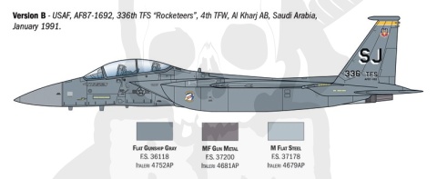1:72 Model samolotu F-15E Strike Eagle - samolot myśliwsko-bombowy
