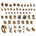 3D printed set - 300x Battlefield Creature Skulls 1:48-1:35 trzysta czaszek